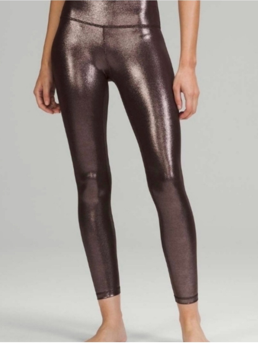 NEW! Lululemon Align High Rise Brown Metallic legging (originally $118!!)